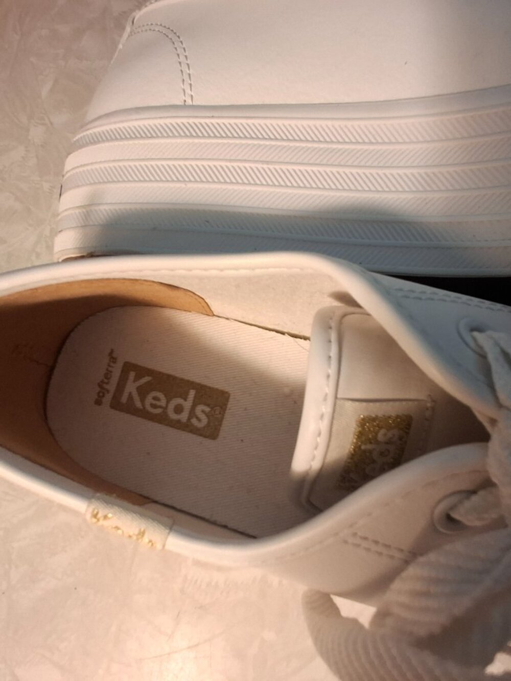 Keds 7.5 Triple Up Leather Women's Sneakers Shoes - Picture 4 of 11